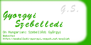 gyorgyi szebelledi business card